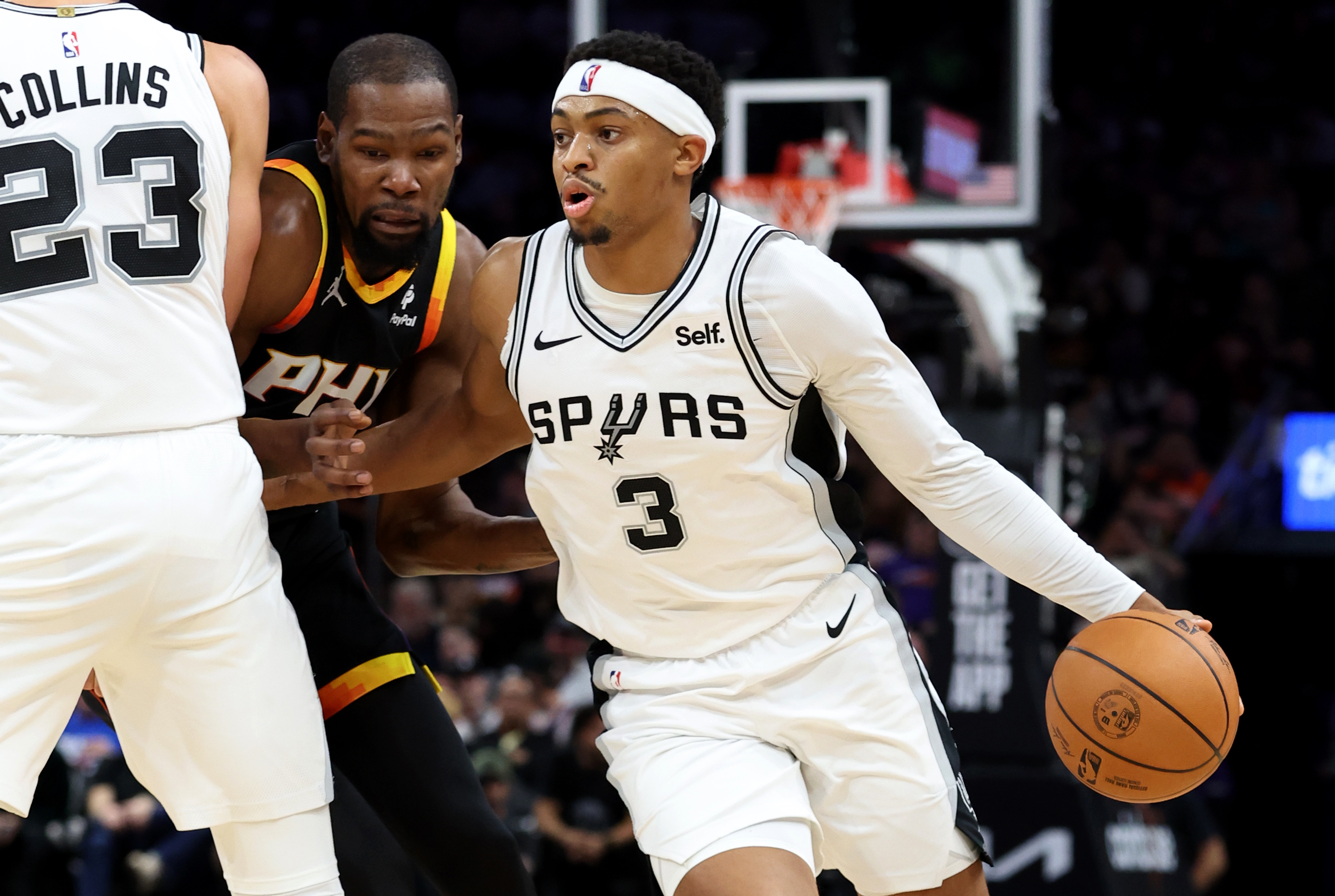 San Antonio Spurs forward Keldon Johnson
